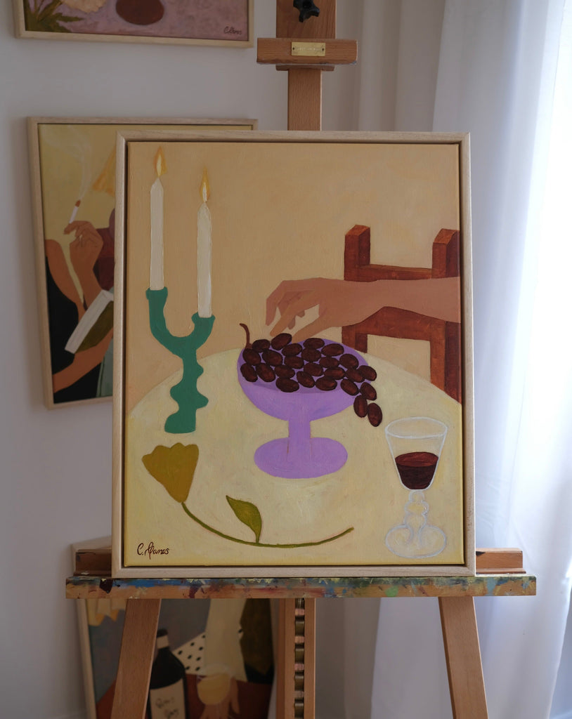 Carla Llanos Original Artwork  GRAPES ORIGINAL PAINTING