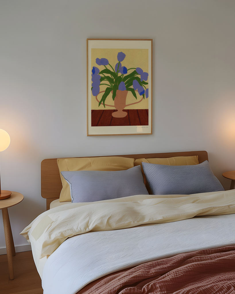 Carla Llanos Original Artwork  BLUE TULIPS