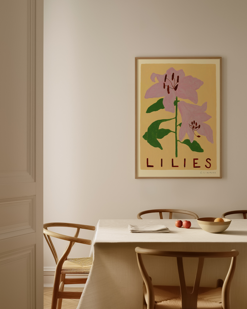 Carla Llanos Original Artwork  PINK LILIES