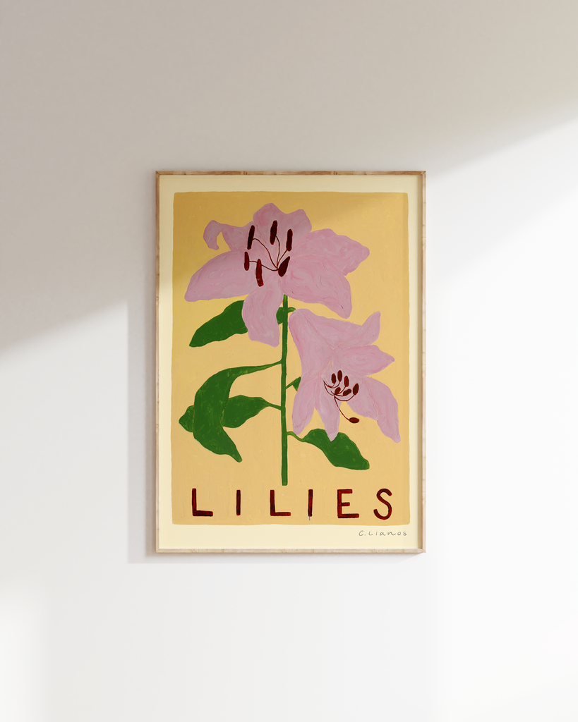 Carla Llanos Original Artwork  PINK LILIES