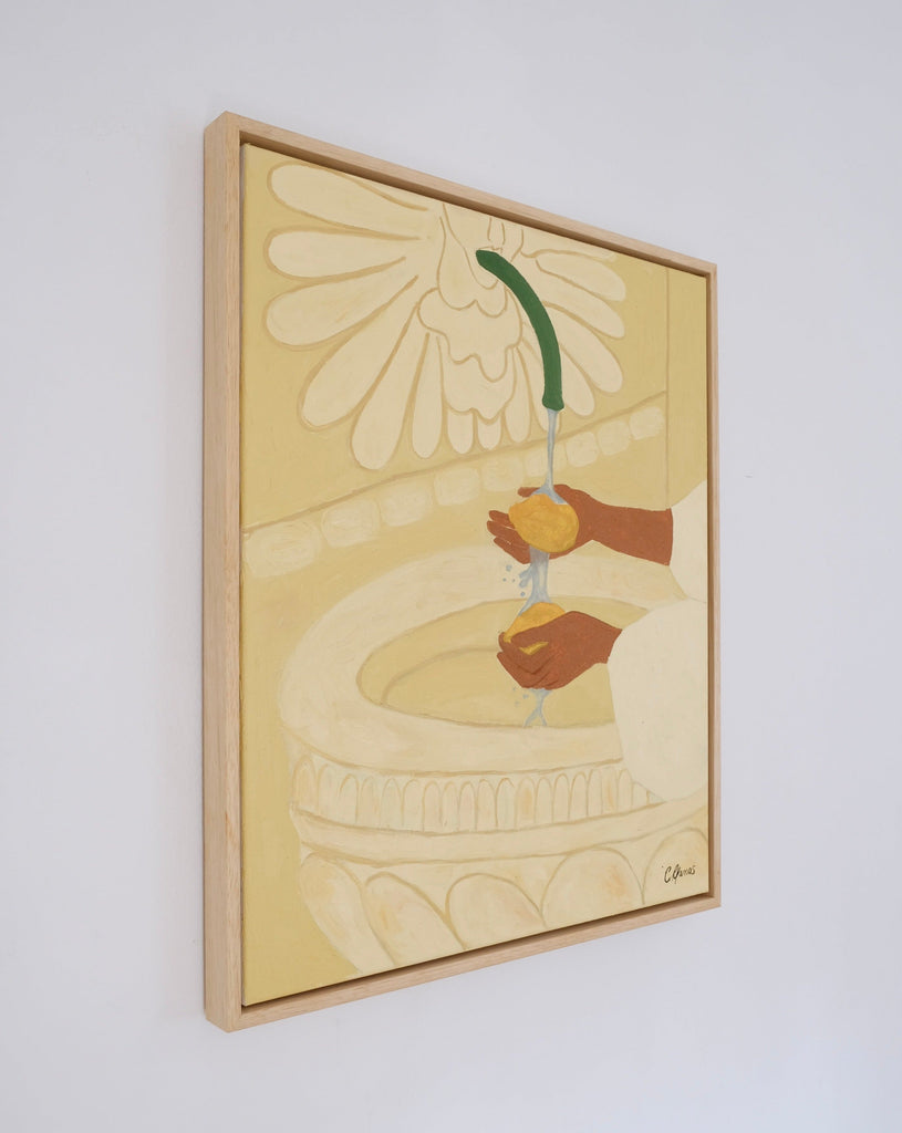Carla Llanos Original Artwork  THE FOUNTAIN ORIGINAL PAINTING