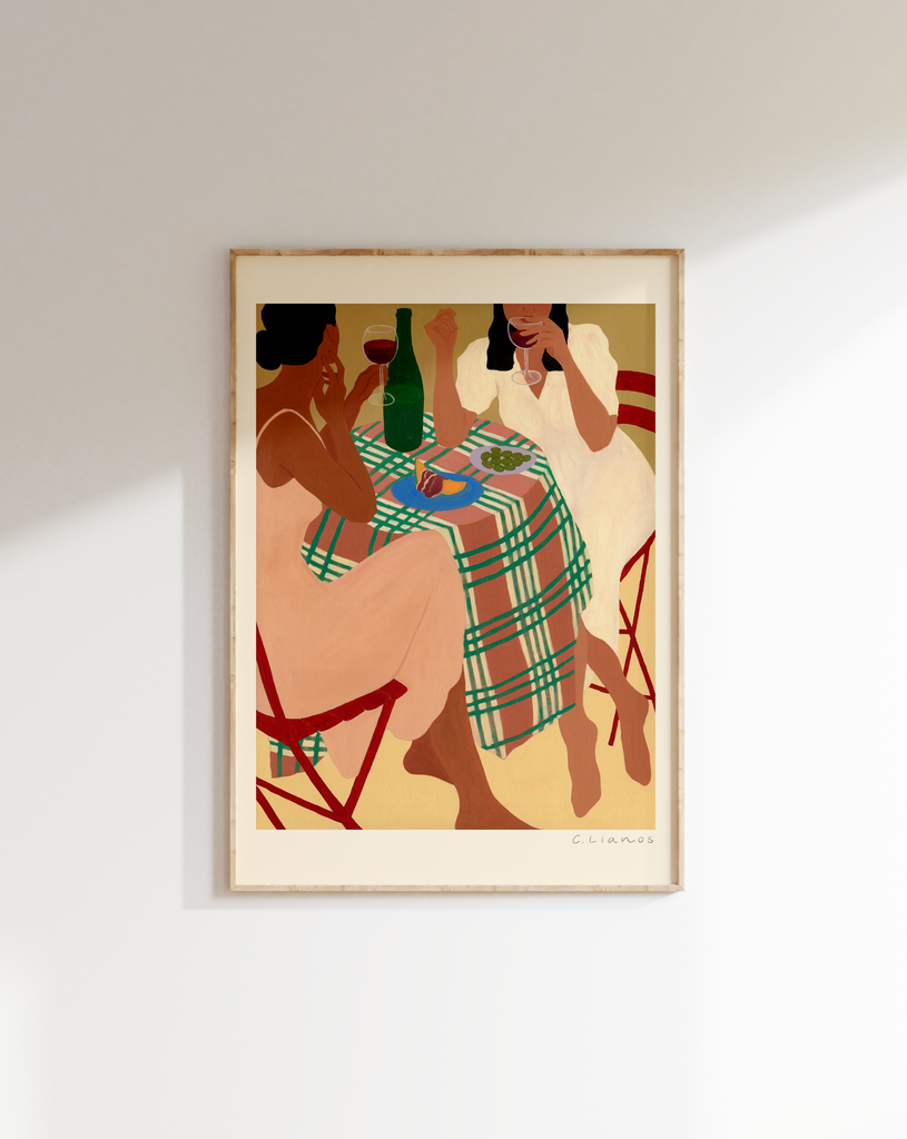Carla Llanos Original Artwork  WOMEN IN THE GARDEN