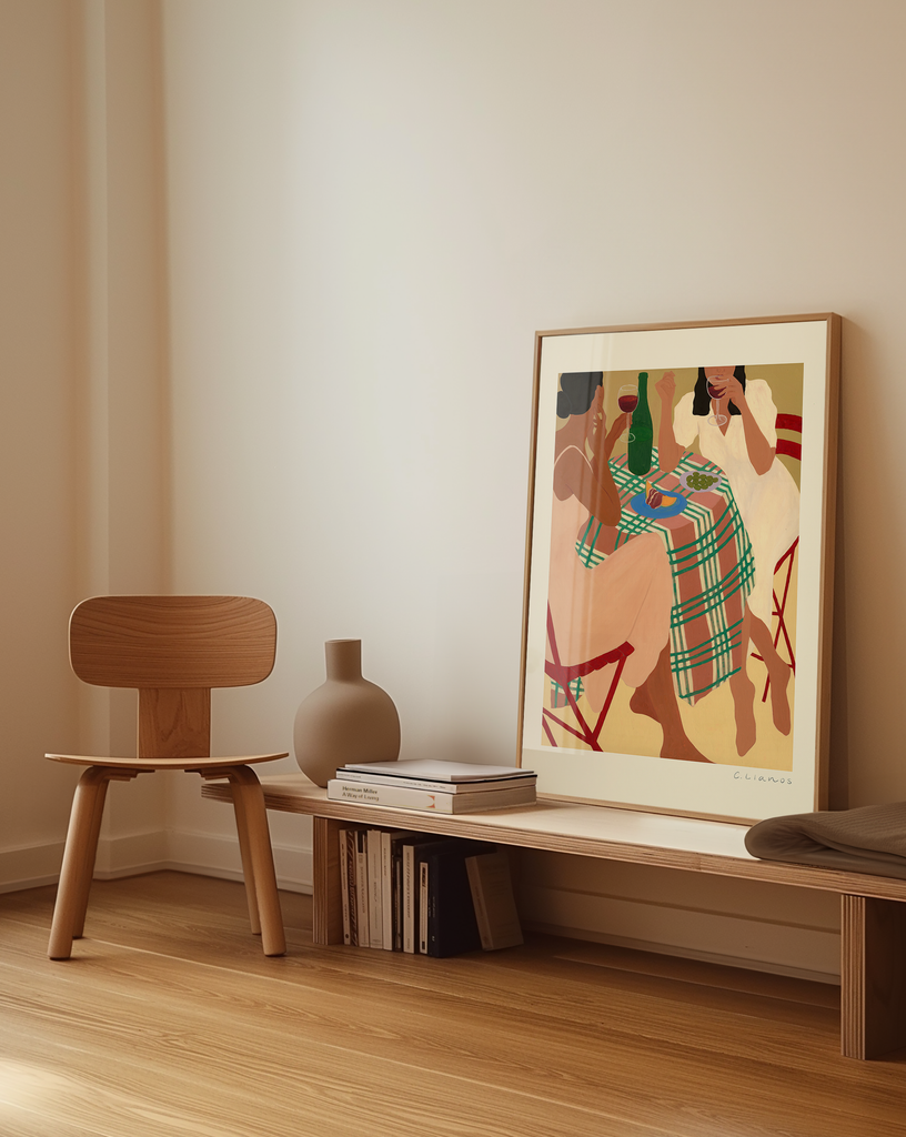 Carla Llanos Original Artwork  WOMEN IN THE GARDEN