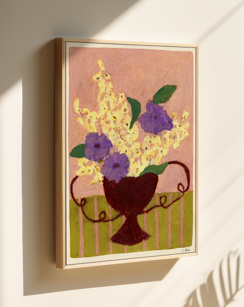 Carla Llanos Original Artwork  WONKY HANDLE FLOWERS